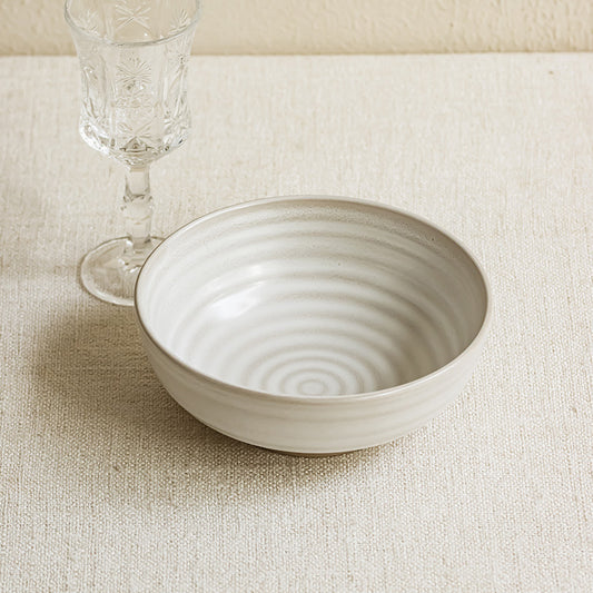 4 - Piece Set of 6.3 - Inch Ceramic Salad Bowls: Simple Elegance for Every Meal