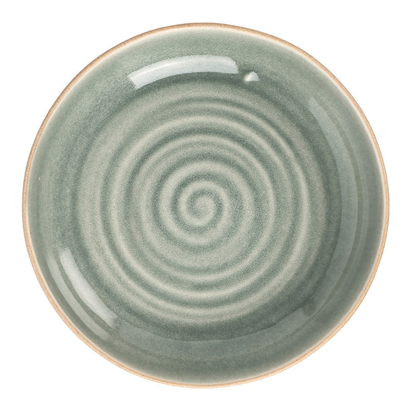 4 - Piece Ceramic Bowl Set with Spiral Textured Design: Elegant Tableware for Diverse Culinary Presentations