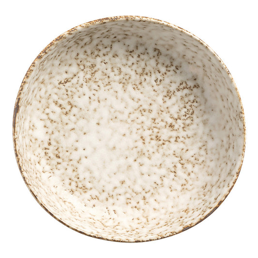 4 - Piece 8 - Inch Ceramic Bowl Set with Stone - Like Texture: Rustic Elegance for Dining and Display