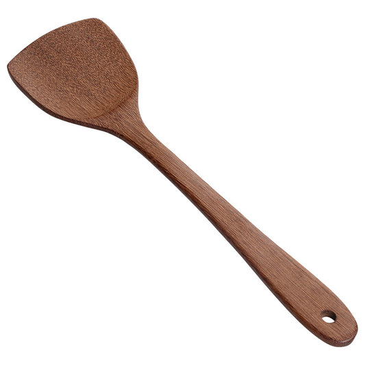 5-Piece Wooden Cooking Utensil Set – Natural Wood Spoon, Ladle, Turner, and Rice Paddle