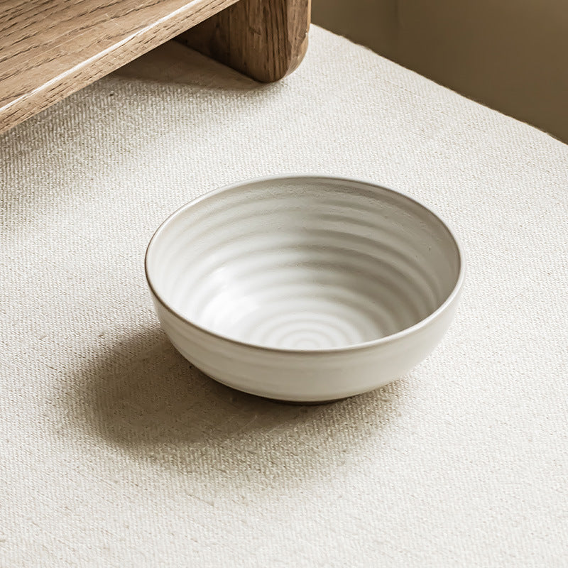 4 - Piece Set of 6.3 - Inch Ceramic Salad Bowls: Simple Elegance for Every Meal