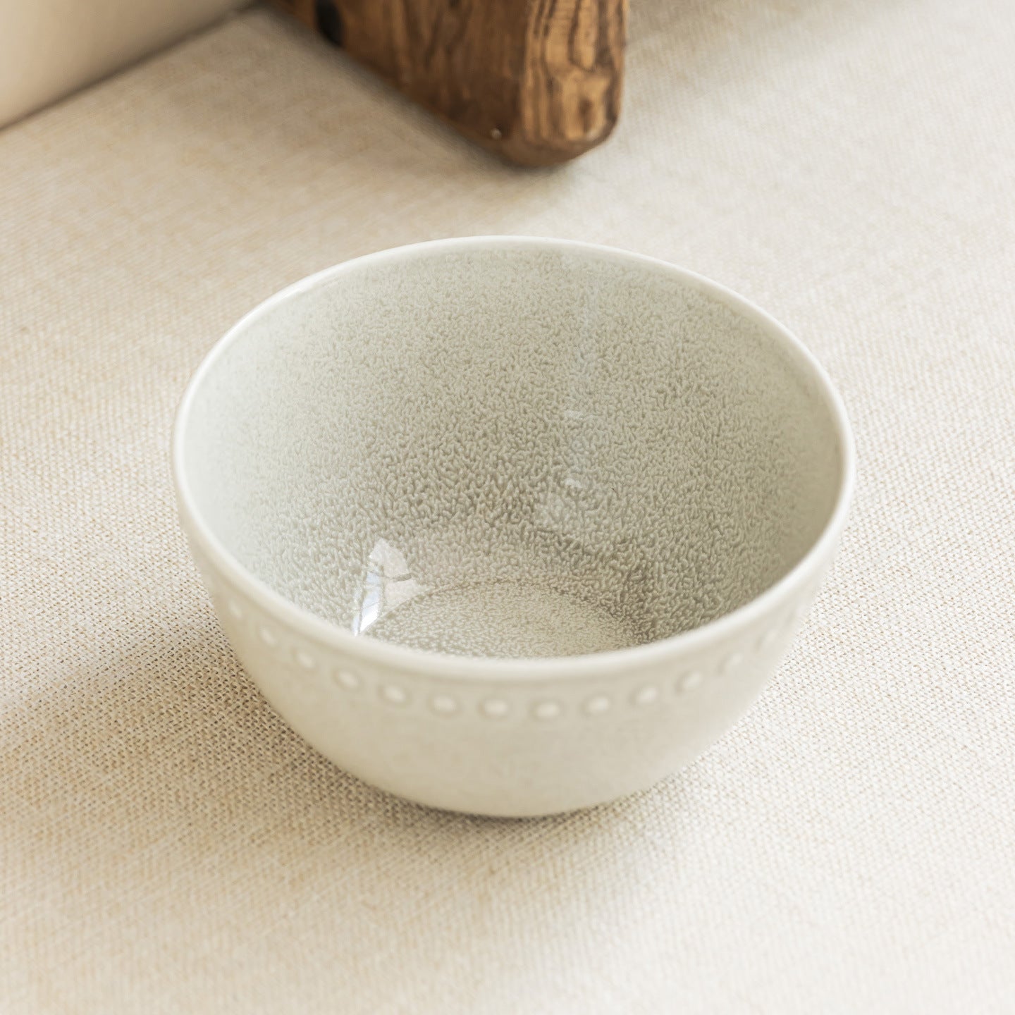 4 - Piece 6 - Inch White Ceramic Salad Bowl Set: Subtle Elegance for Every Meal